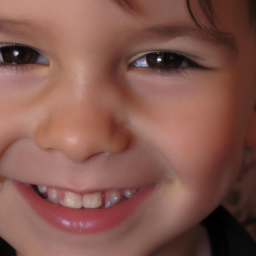 smiley face of a child smiley face of a child